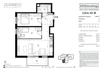 Mieszkanie w inwestycji: Wróblewskiego