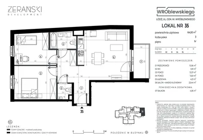 Mieszkanie w inwestycji: Wróblewskiego