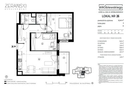 Mieszkanie w inwestycji: Wróblewskiego