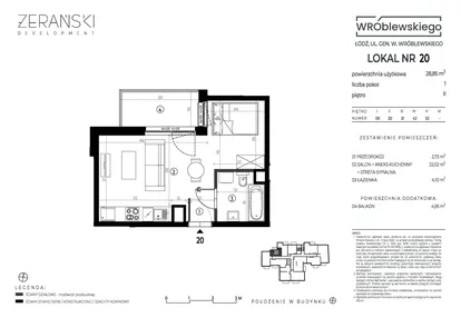 Mieszkanie w inwestycji: Wróblewskiego