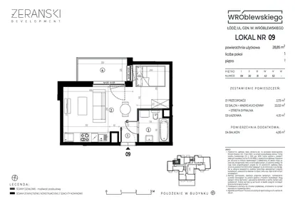 Mieszkanie w inwestycji: Wróblewskiego