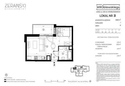Mieszkanie w inwestycji: Wróblewskiego