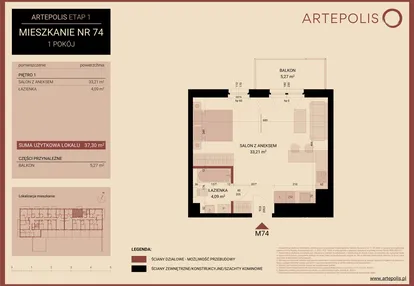 Mieszkanie w inwestycji: Artepolis