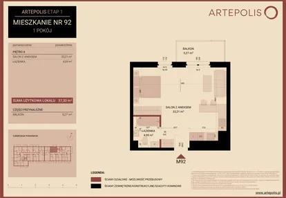 Mieszkanie w inwestycji: Artepolis