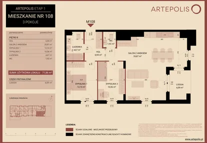 Mieszkanie w inwestycji: Artepolis