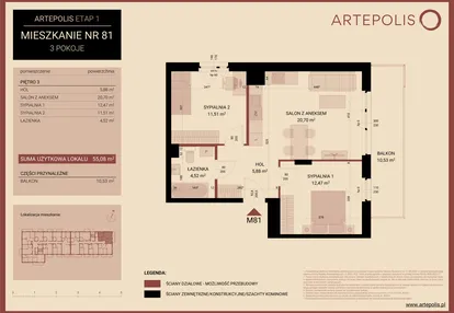 Mieszkanie w inwestycji: Artepolis