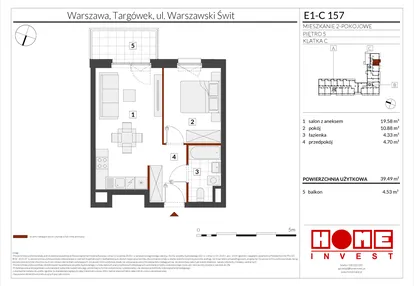 Mieszkanie w inwestycji: Warszawski Świt etap X