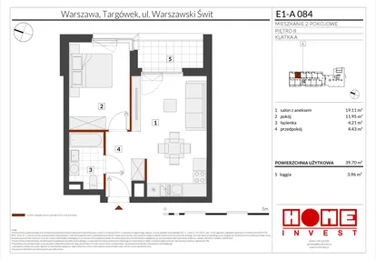 Mieszkanie w inwestycji: Warszawski Świt etap X