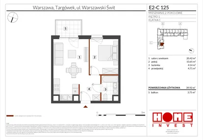 Mieszkanie w inwestycji: Warszawski Świt etap XI