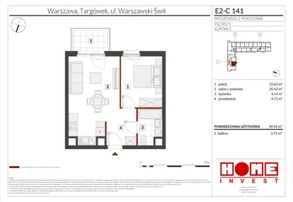 Mieszkanie w inwestycji: Warszawski Świt etap XI