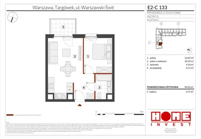 Mieszkanie w inwestycji: Warszawski Świt etap XI