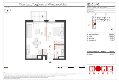Mieszkanie w inwestycji: Warszawski Świt etap XI
