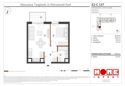 Mieszkanie w inwestycji: Warszawski Świt etap XI