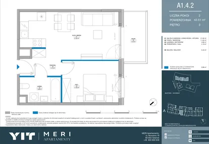 Mieszkanie w inwestycji: Meri Apartamenty