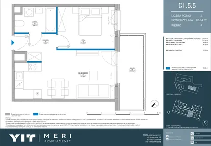 Mieszkanie w inwestycji: Meri Apartamenty