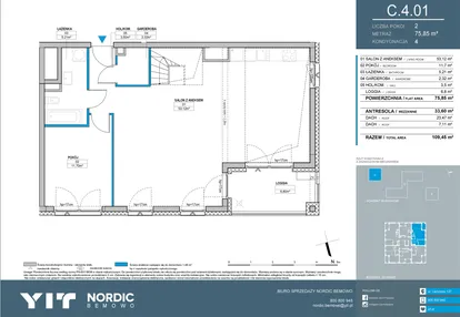 Mieszkanie w inwestycji: Nordic Bemowo - etap IV