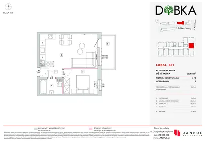 Mieszkanie w inwestycji: Dobka