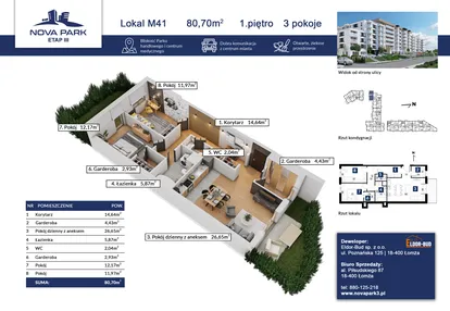 Mieszkanie w inwestycji: Nova Park etap III