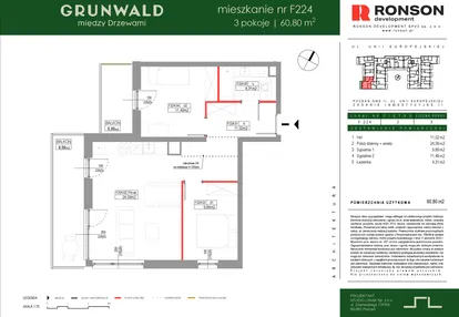Mieszkanie w inwestycji: Grunwald Między Drzewami etap III