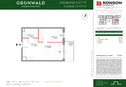 Mieszkanie w inwestycji: Grunwald Między Drzewami etap III