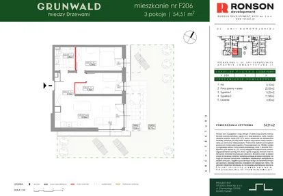 Mieszkanie w inwestycji: Grunwald Między Drzewami etap III