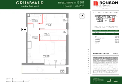 Mieszkanie w inwestycji: Grunwald Między Drzewami etap III