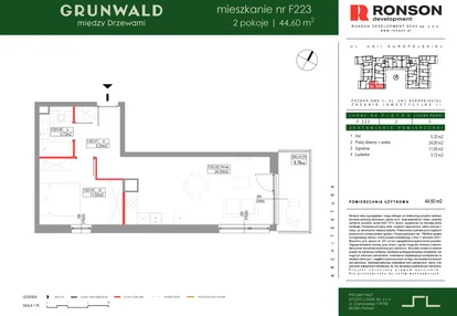 Mieszkanie w inwestycji: Grunwald Między Drzewami etap III