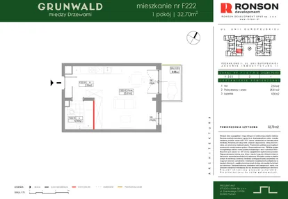 Mieszkanie w inwestycji: Grunwald Między Drzewami etap III