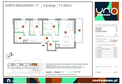 Mieszkanie w inwestycji: UNO Bemowo