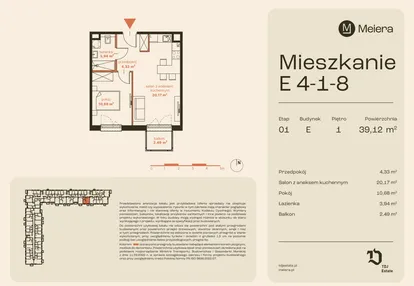 Mieszkanie w inwestycji: Osiedle Meiera