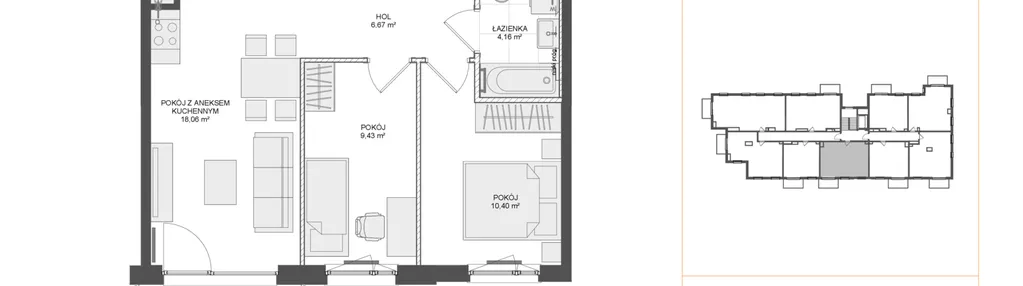 Mieszkanie w inwestycji: Osiedle Przy Błoniach 3 etap IV