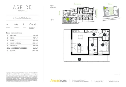 Mieszkanie w inwestycji: Aspire