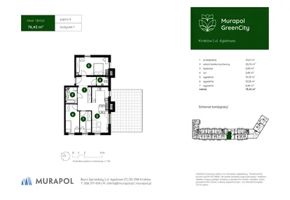 Mieszkanie w inwestycji: Murapol GreenCity bud. 1