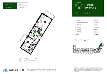 Mieszkanie w inwestycji: Murapol GreenCity bud. 1