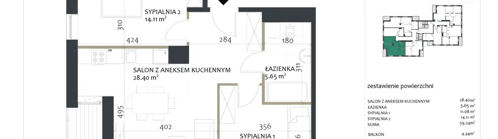 Mieszkanie w inwestycji: Sosnovia