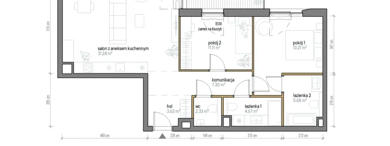 Mieszkanie w inwestycji: Kopernika 71