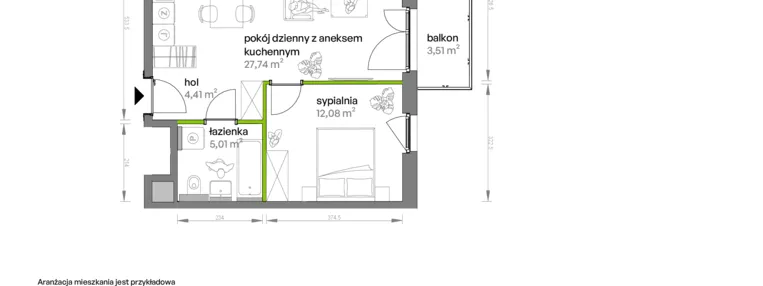 Mieszkanie w inwestycji: Ptasia Vita