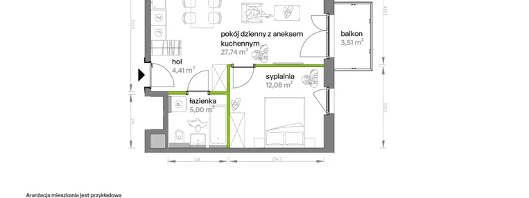 Mieszkanie w inwestycji: Ptasia Vita