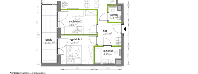 Mieszkanie w inwestycji: Ptasia Vita