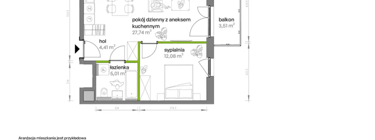 Mieszkanie w inwestycji: Ptasia Vita
