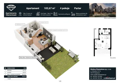 Mieszkanie w inwestycji: Apartamenty Diamentowa
