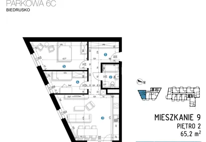 Mieszkanie w inwestycji: Parkowa 6AC - ETAP III