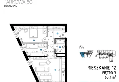 Mieszkanie w inwestycji: Parkowa 6AC - ETAP III