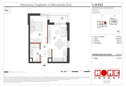 Mieszkanie w inwestycji: Warszawski Świt etap XII