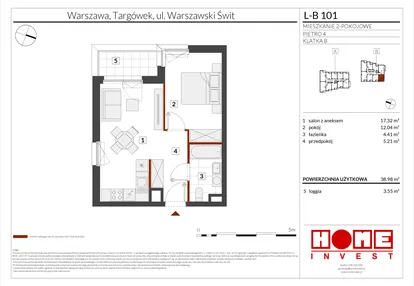 Mieszkanie w inwestycji: Warszawski Świt etap XII