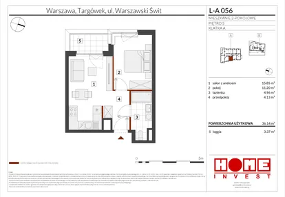 Mieszkanie w inwestycji: Warszawski Świt etap XII
