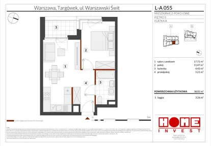 Mieszkanie w inwestycji: Warszawski Świt etap XII