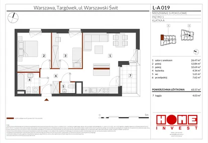 Mieszkanie w inwestycji: Warszawski Świt etap XII
