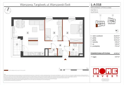 Mieszkanie w inwestycji: Warszawski Świt etap XII
