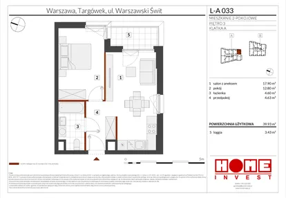 Mieszkanie w inwestycji: Warszawski Świt etap XII